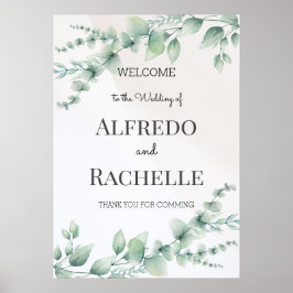 Summer Garden Floral Wedding Poster