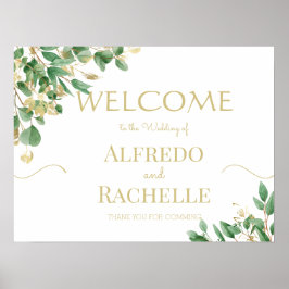 Summer Garden Floral Wedding Poster