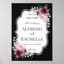 Summer Garden Floral Wedding Poster