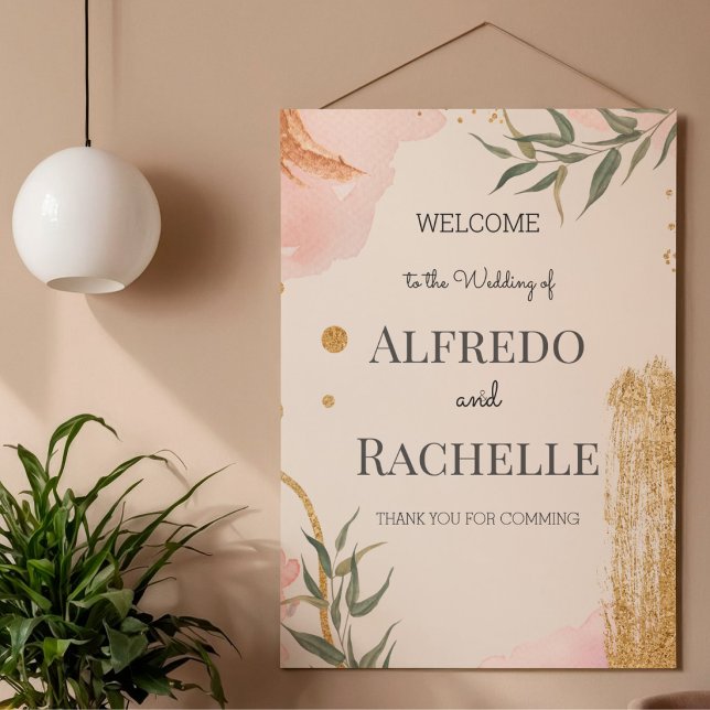 Summer Garden Floral Wedding Poster (Von Creator hochgeladen)