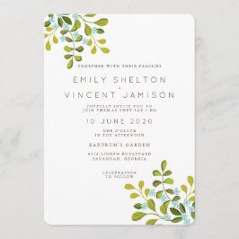 Summer Garden Floral Wedding Suite Einladung