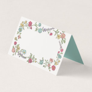 Summer Garden Party Bright Blumentisch Platzkarte