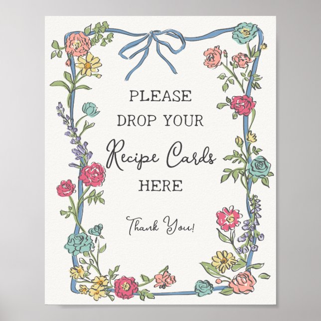 Summer Garden Party Pastel Floral Entdecken Sie da Poster (Vorne)