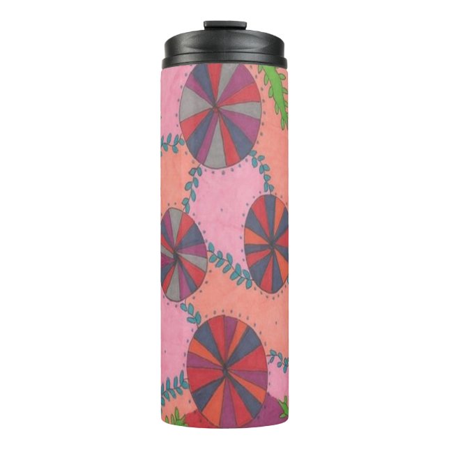 Summer Garden Print Thermosbecher (Vorderseite)