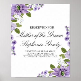 Summer Garden Wassercolor Blumenhochzeit vorbehalt Poster