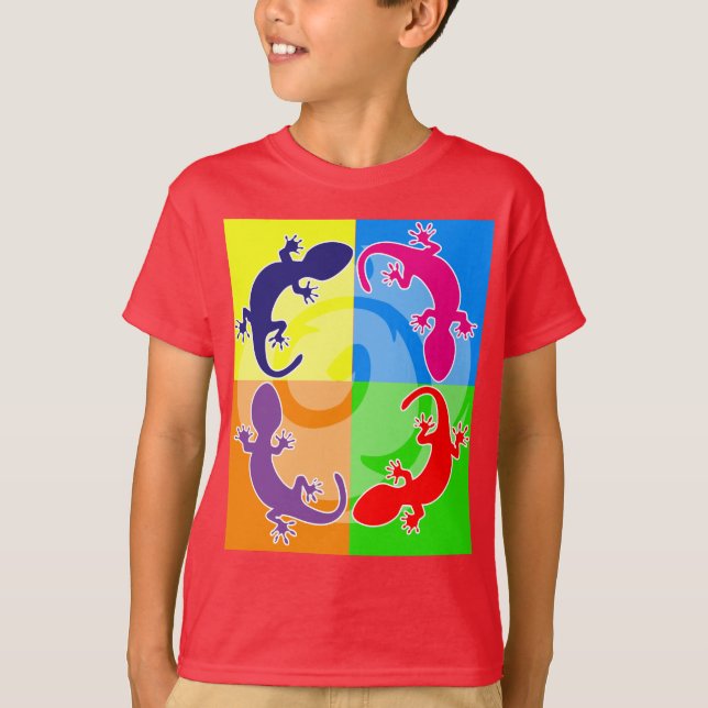 Summer Gecko Pop T-Shirt (Vorderseite)