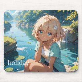 summer  Girl　マウスパッド Mousepad