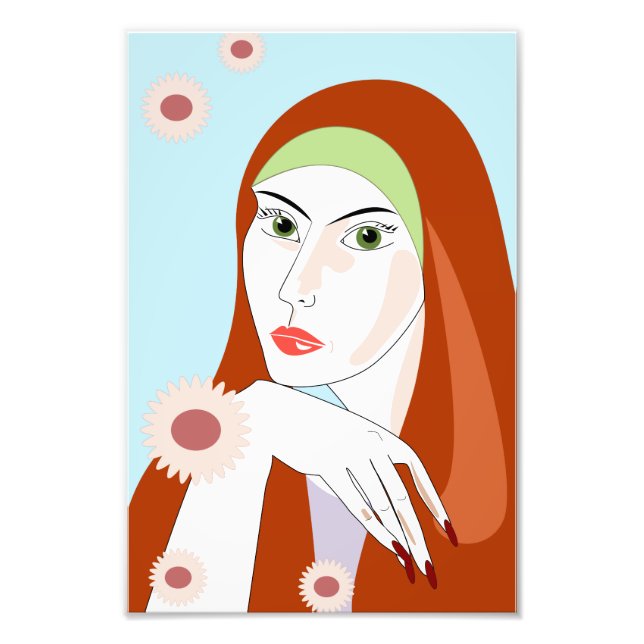 Summer Girl Foto Print (Vorne)