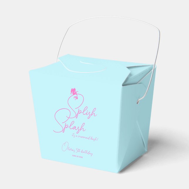 Summer Girl Mermaid Simple Modern Geschenkschachtel (Vorderseite)