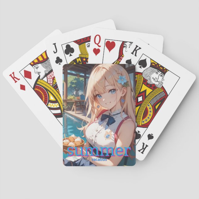 summer  Girl   Spielkarten (Rückseite)