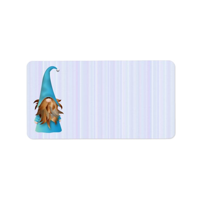 Summer Gnome Rücksendeadresse Adressaufkleber (Vorne)