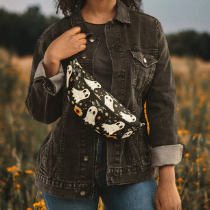 Summer Goth Geister und Sonnenblumen Spooky Bauchtasche