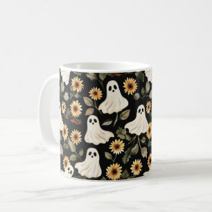 Summer Goth Geister und Sonnenblumen Spooky Kaffeetasse