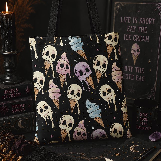 Summer Goth Skulls Eiscreme Spooky Tasche (Von Creator hochgeladen)