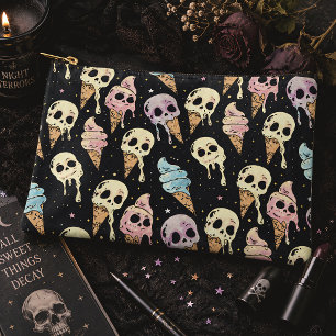 Summer Goth Skulls Eiscreme Spooky Zubehörtasche