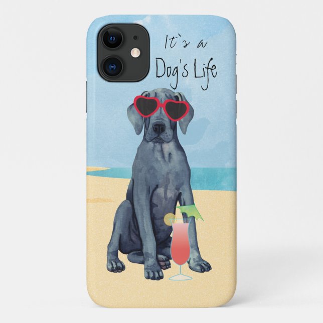 Summer Great Dane Case-Mate iPhone Hülle (Rückseite)