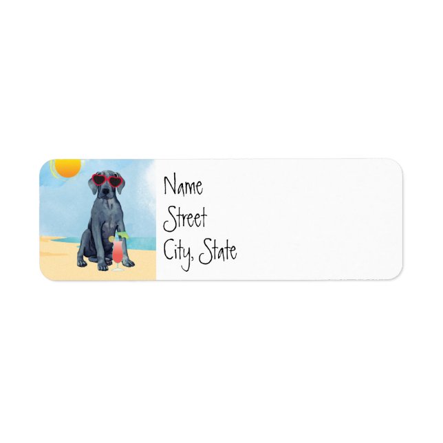 Summer Great Dane Label (Vorne)