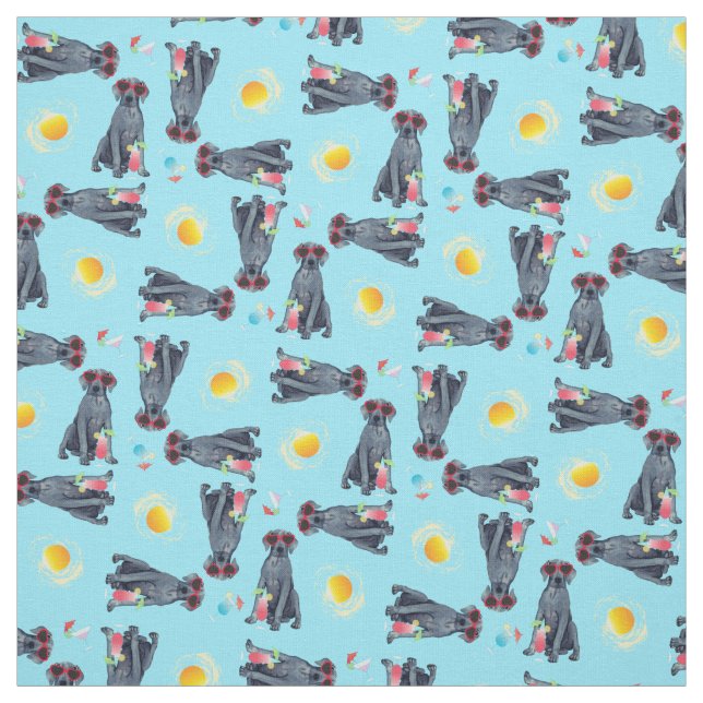 Summer Great Dane Stoff (Muster)