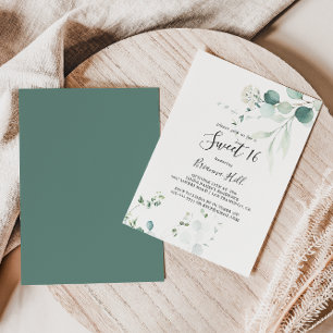 Summer Green Eucalyptus Sweet 16 Geburtstagsparty Einladung