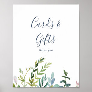 Summer Greenerity Cards and Gifts Sign Poster