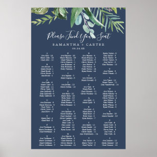 Summer Greenery   Seekarte für Segel Poster