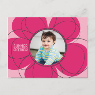 Summer Greetings Bloom Postkarte