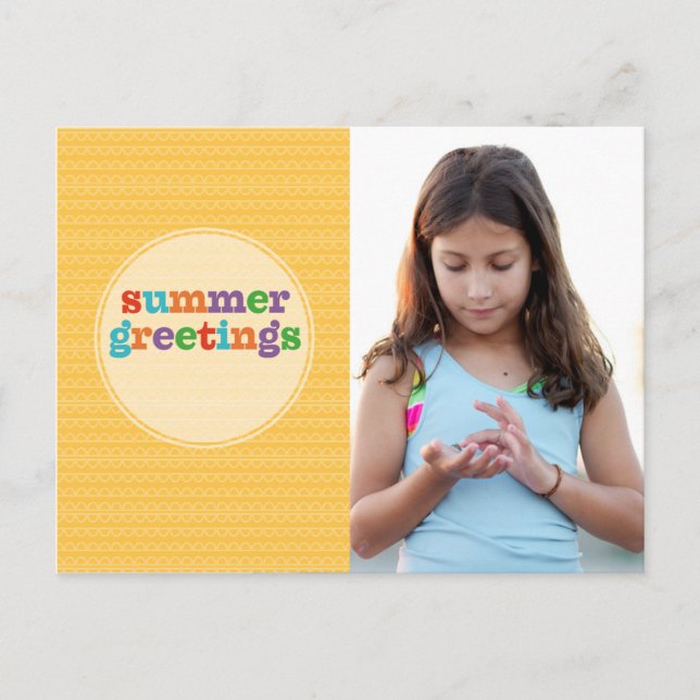 Summer Greetings Sunshine Postkarte (Vorderseite)