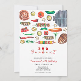 Summer GRILLEN Cookout Geburtstag Einladung