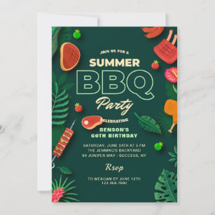 Summer GRILLEN Party Einladung
