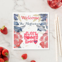 Summer GRILLEN Picnic Personalisiert Paper