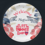 Summer GRILLEN Picnic Personalisiert Pappteller<br><div class="desc">Dieser festliche und farbenfrohe GRILLEN/Picnic-Party-Teller hat ein festliches und einladendes Thema für Ihren Anlass - und die Möglichkeit, sich zu personalisieren und zu einem eigenen zu machen. Andere passende Party-Artikel verfügbar — nur gefragt! Alle Fragen zum Design, schicken Sie eine E-Mail an charmdesignstudio@rcn.com und wir freuen uns, Ihnen behilflich zu...</div>