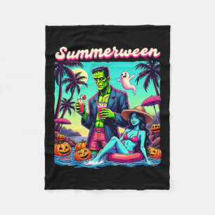 Summer Halloween Zombie Frankenstein Boo Ghost Fleecedecke