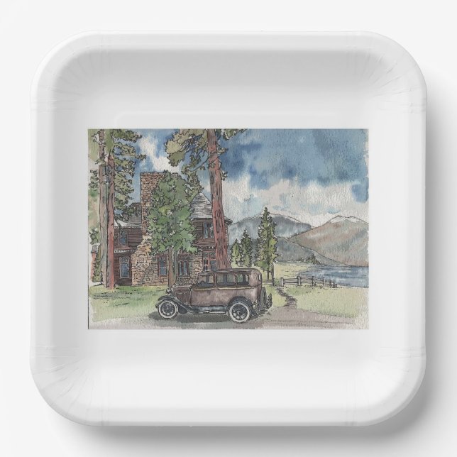 Summer Hideout Pappteller (Vorderseite)