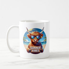 Summer Highland Cow Kaffeetasse