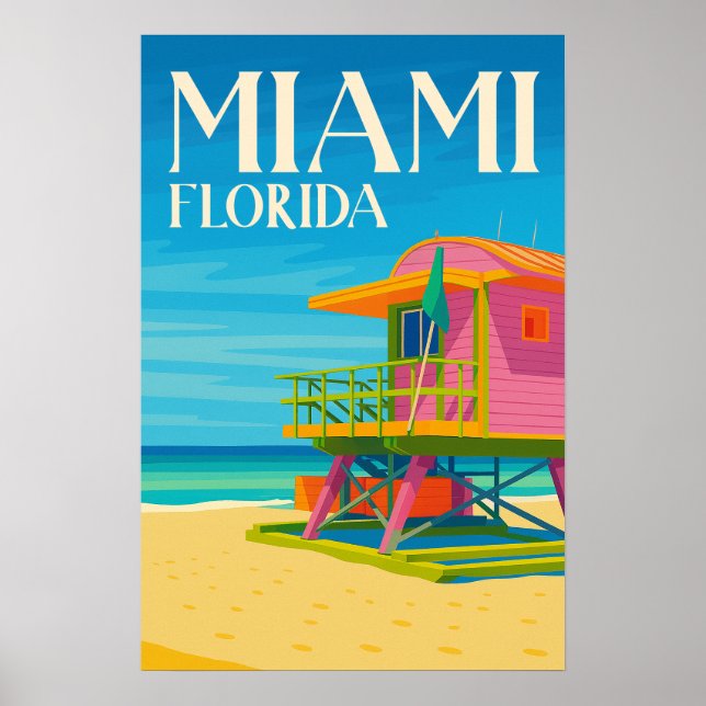 Summer Holiday Destination Florida  Poster (Vorne)