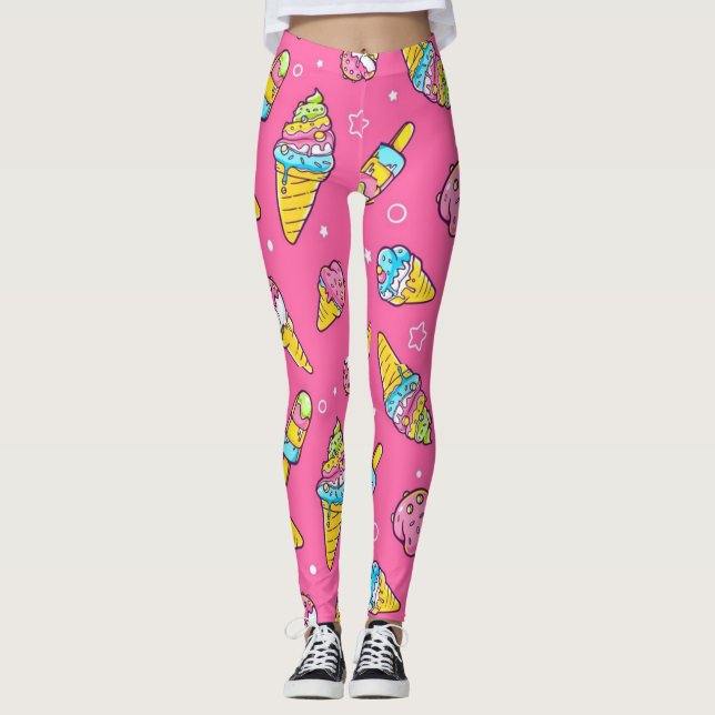 Summer Ice Creams Aromen Leggings (Vorderseite)