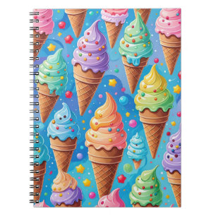 Summer Ice Creme Cone Collection Notizblock