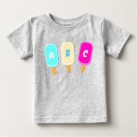 Summer Ice Creme Lollies Alphabet