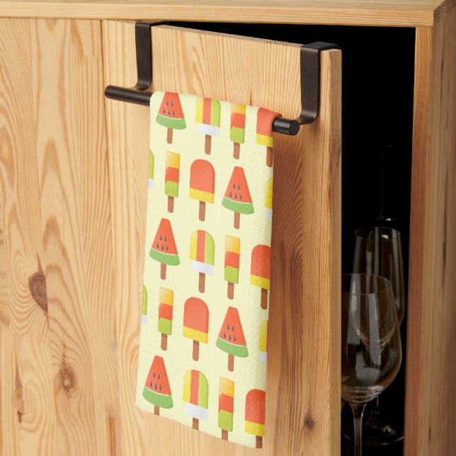 Summer Ice Lollies Pattern Geschirrtuch (Drittel gefaltet)