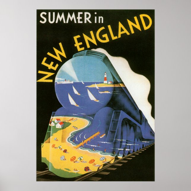 Summer in New England (Leinwand) Poster (Vorne)