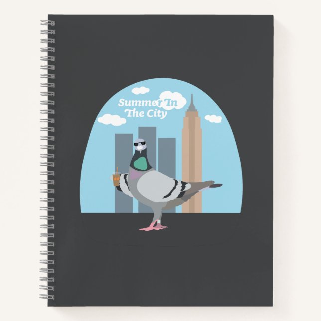 Summer In The City Spiral Notebook Notizbuch (Vorderseite)