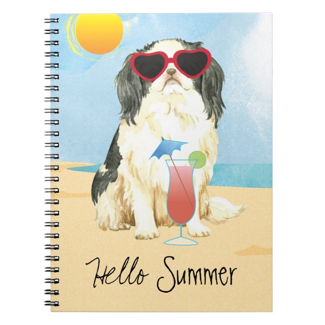 Summer Japanese Chill Notebook Notizblock (Vorderseite)