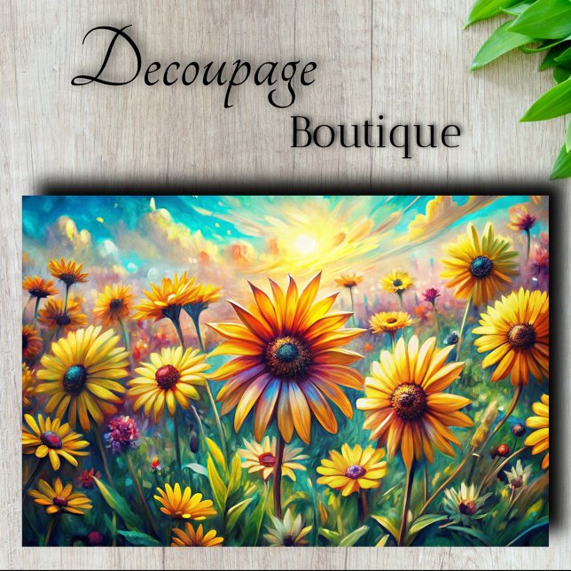 Summer Joy Dance Decoupage Seidenpapier (Summer Joy Dance Decoupage Tissue Paper)