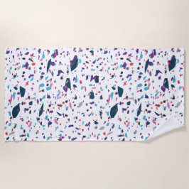 Summer Joy Terrazzo Farbenfrohe Unterhaltung Strandtuch