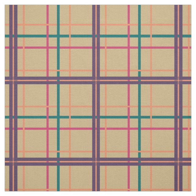 Summer Kariert Fabric Stoff (Muster)