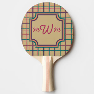 Summer Kariert Ping Pong Paddle Tischtennis Schläger