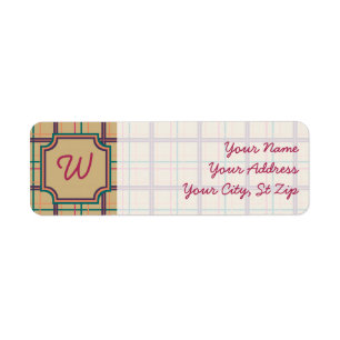 Summer Kariert Rücksendeadresse