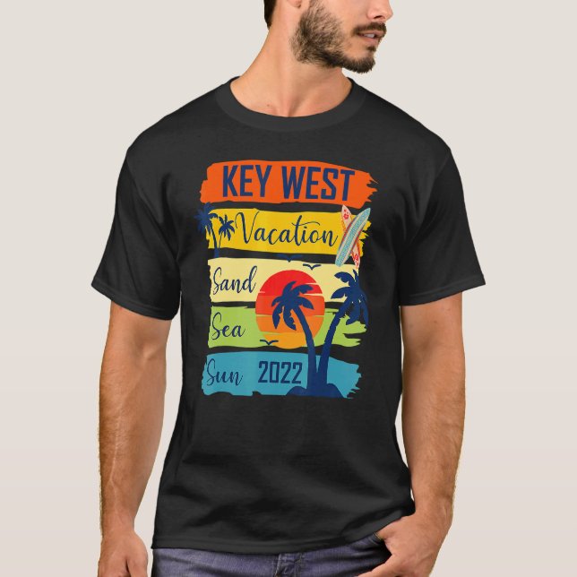 Summer Key West Florida Beach Urlaub 2022 Matchi T-Shirt (Vorderseite)