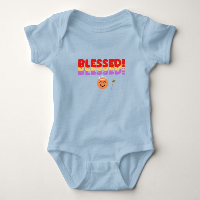 Summer Kids Blue Baby Strampler (Vorderseite)