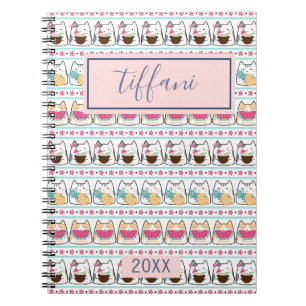 Summer Kitty Cats Carnet photo spirale